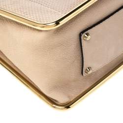 Pre Owned حقيبة كتف كلوي سالي جلد وثعبان بيج متوسطة