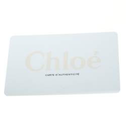 Pre Owned Chloe Grey Leather Sally Medium Shoulder Bag