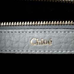 Pre Owned Chloe Grey Leather Sally Medium Shoulder Bag