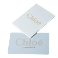 Pre Owned Chloe Pale Pink/Beige Leather Zip Top Handle Bag