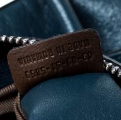 Pre Owned Chloe Blue Leather Eclipse Tote