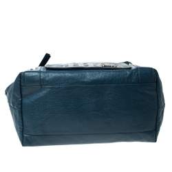 Pre Owned Chloe Blue Leather Eclipse Tote