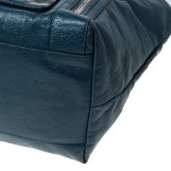 Pre Owned Chloe Blue Leather Eclipse Tote