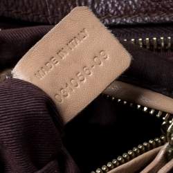 Pre Owned Chloe Brown Leather Paraty Shoulder Bag