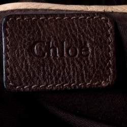 Pre Owned Chloe Brown Leather Paraty Shoulder Bag