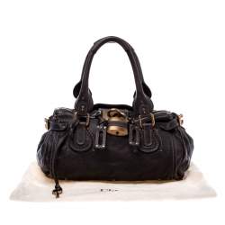 Pre Owned Chloe Chocolate Brown Leather Medium Paddington Satchel
