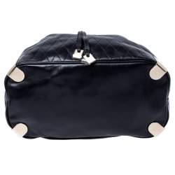 Pre Owned Chloe Black Quilted Leather Charlie Bucket Bag 