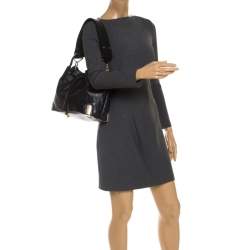 Pre Owned Chloe Black Quilted Leather Charlie Bucket Bag 