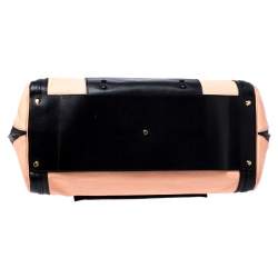 Pre Owned Chloe Orange/Black Leather Large Alice Satchel