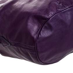 مملوكة مسبقًا حقيبة يد كلوي سلسلة ثلاثية ميلتون جلد بنفسجية