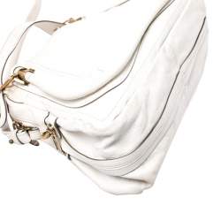 Pre Owned حقيبة كتف كلوي باراتي جلد كريمية متوسطة