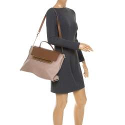 Pre Owned Chloe Tricolor Leather Large Clare Shoulder Bag