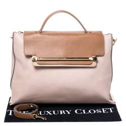 Pre Owned Chloe Tricolor Leather Large Clare Shoulder Bag