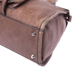 Pre Owned Chloe Brown Leather Edith Satchel