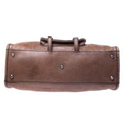 Pre Owned Chloe Brown Leather Edith Satchel