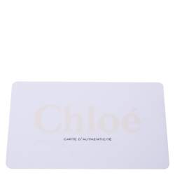 Pre Owned Chloe Brown Leather Edith Satchel