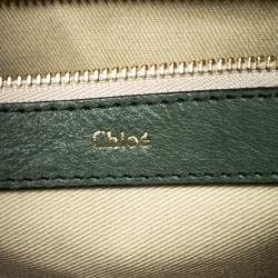 Pre Owned Chloe Bicolor Python and Leather Medium Sally Shoulder Bag