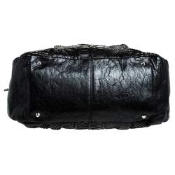 Pre Owned Chloe Black Python Large Heloise Satchel