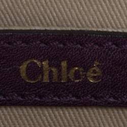 Pre Owned Chloe Purple Leather Small Sally Shoulder Bag