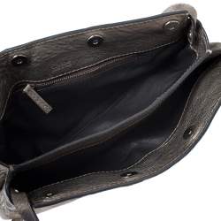 Pre Owned Chloe Metallic Gold Leather Padlock Chain Clutch