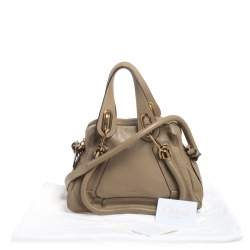 مملوكة مسبقًا حقيبة كتف كلوي باراتي جلد بيج صغيرة