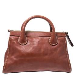 Chloe Brown Leather Edith Bag