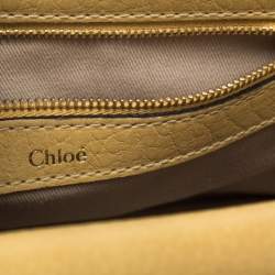 Pre Owned Chloe Yellow Leather Medium Sally Shoulder Bag