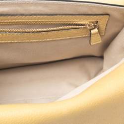 Pre Owned Chloe Yellow Leather Medium Sally Shoulder Bag