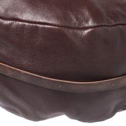 Chloe Dark Brown Leather Crescent Hobo