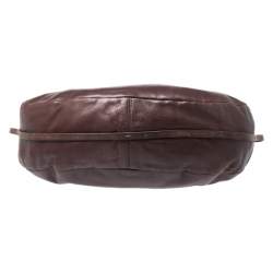 Chloe Dark Brown Leather Crescent Hobo