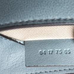 Pre Owned Chloe Cloudy Blue Leather and Suede Mini Faye Daye Backpack