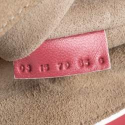 Pre Owned Chloe Amaranth Red/Grey Leather Medium Drew Shoulder Bag