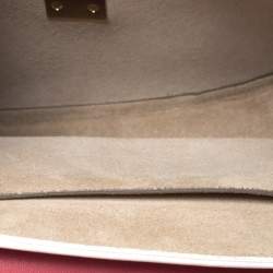 Pre Owned Chloe Amaranth Red/Grey Leather Medium Drew Shoulder Bag