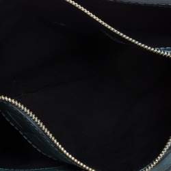 Pre Owned Chloe Green Crocodile Embossed Freja Origami Clutch