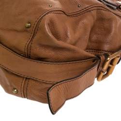 Pre Owned Chloe Brown Leather Large Paddington Shoulder Bag