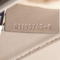 Pre Owned  Chloe Motty Grey Leather C Double Bag