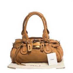 Pre Owned Chloe Tan Leather Medium Paddington Satchel
