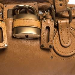 Pre Owned Chloe Tan Leather Medium Paddington Satchel