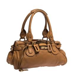 Pre Owned Chloe Tan Leather Medium Paddington Satchel