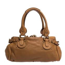 Pre Owned Chloe Tan Leather Medium Paddington Satchel