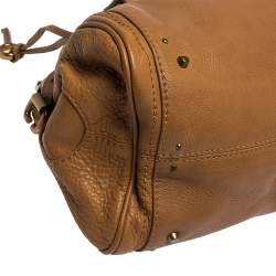 Pre Owned Chloe Tan Leather Medium Paddington Satchel