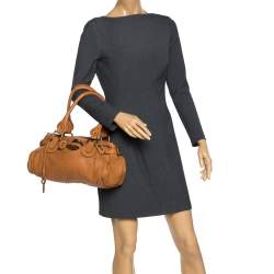 Pre Owned Chloe Tan Leather Medium Paddington Satchel