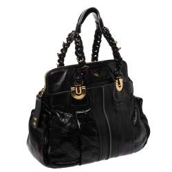 Pre Owned Chloe Black Leather Heloise Satchel