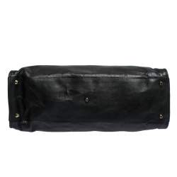 Pre Owned حقيبة يد كلوي سحاب علوي جلد أسود 