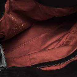 Pre Owned حقيبة يد كلوي سحاب علوي جلد أسود 