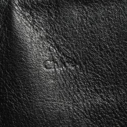 Pre Owned حقيبة يد كلوي سحاب علوي جلد أسود 