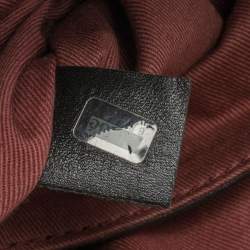 Pre Owned حقيبة يد كلوي سحاب علوي جلد أسود 