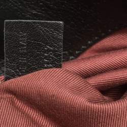 Pre Owned حقيبة يد كلوي سحاب علوي جلد أسود 