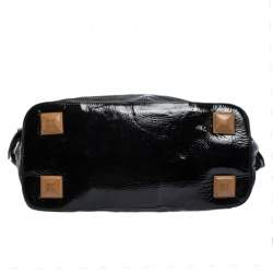 Pre Owned Chloe Black Patent Leather Audra Tote