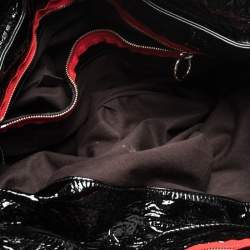 Pre Owned Chloe Black Patent Leather Audra Tote
